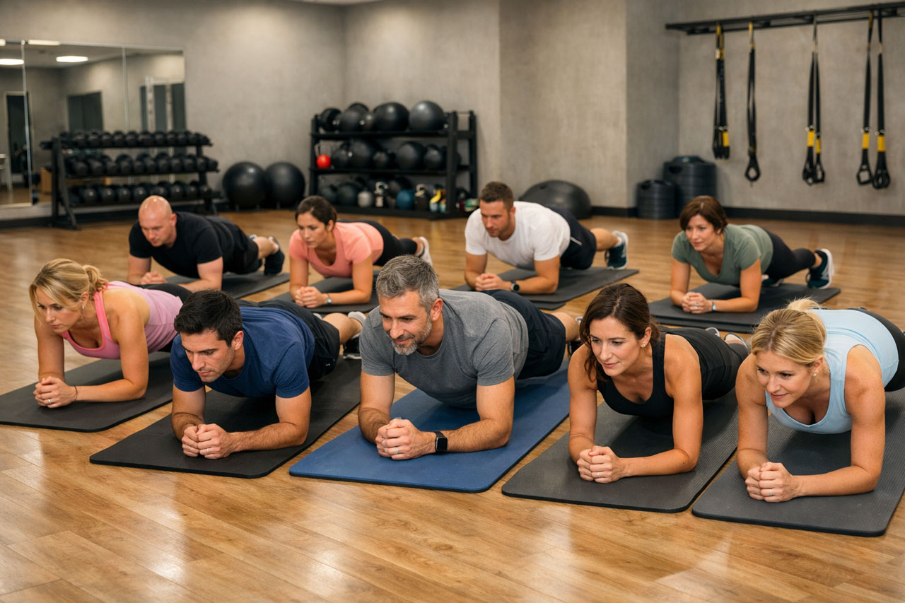 Séance de Pilates en entreprise