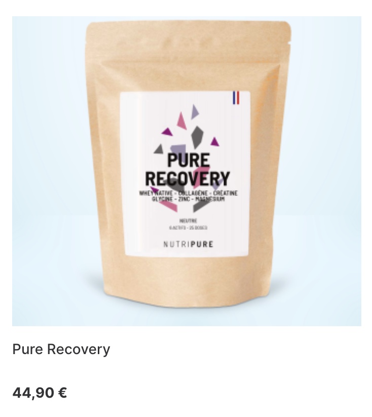 Pure recovery neutre ou aromatisé - Sachet de 775g